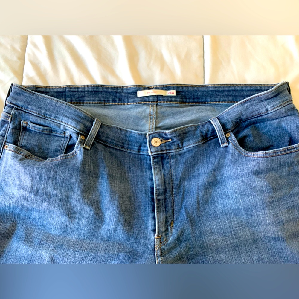 Levi 711 Skinny jeans denim 24W